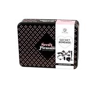 Secret Play Ensemble Bondage BDSM en Cuir Synthétique Noir