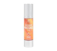 Secretplay Huile de massage érotique Texture subtile et glissante Parfum pêche 50 ml