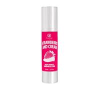 SECRET PLAY - Lubrifiant chauffant et huile de massage 2 en 1 | Texture soyeuse pour couples | Sensation stimulante et gourmande | Saveur fraise et crème | 100 ml