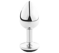 Secret Play - Plug métal bijou noir - Taille M