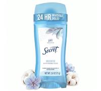 Secret - Pur Solide Sec Antisudorifique & Déodorant, Non Parfumé - 2,6 Oz