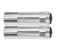 Secret Safe - Metal Flashlight Shape Storage Tube, Portable Hidden Compartment 2 Pack | Discreet Cash Holder, Valuables Protection Container, Fake Torch Design Security Travel Concealment Case