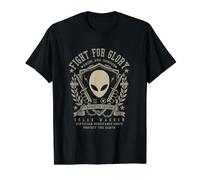 Secret Space Program Solar Warden Reptilien Corps Design T-Shirt Graphique avec Valeur, Homme, Noir, S