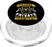 Secret Spy Private Eye Investigator Future PopSockets PopGrip pour MagSafe