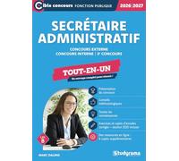 Secrétaire administratif (Catégorie B - Concours 2026-2027): Concours externe - Concours interne - 3e concours