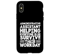 Secrétaire administratif de Bureau Assistant administratif du Personnel de Bureau Coque pour iPhone X/XS