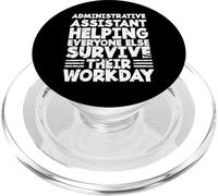 Secrétaire administratif de Bureau Assistant administratif du Personnel de Bureau PopSockets PopGrip pour MagSafe