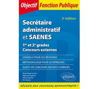 Secrétaire administratif et SAENES: 1er et 2e grades Concours externes