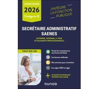 Secrétaire Administratif Et Saenes, Externe, Interne, 3e Voie Et Examens Professionnels, Catégorie B