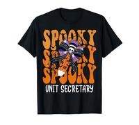 Secrétaire de l'unité effrayante Halloween School T-Shirt