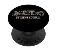 Secrétaire du Conseil étudiant Journée des élections Scolaires Style athlétique PopSockets PopGrip Adhésif