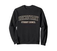 Secrétaire du Conseil étudiant Journée des élections Scolaires Style athlétique Sweatshirt