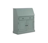 Secrétaire en pin et MDF - Coloris : Vert amande - CLEORE