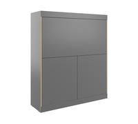 Secrétaire Flai Home-Office 118x36x136,3cm WxHxD 118x136.3x36cm/back wall melamine