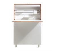 Secrétaire murale avec bord de bouleaux Flatmate WxHxD 71.7x114x12.2cm