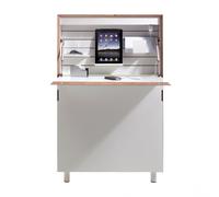 Secrétaire murale avec bord de bouleaux Flatmate WxHxD 71.7x114x12.2cm
