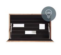 Secrétaire murale avec interrupteur à soft touch Flatbox WxHxD 71.7x43.1x12.2cm/black cable