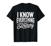 Secretaire Paroissiale Humour Paroisse Eglise Administration T-Shirt
