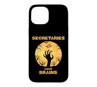 Secrétaires Love Brains Secrétaire d'halloween drôle Coque pour iPhone 15