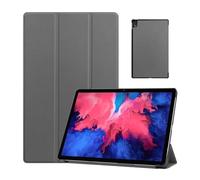 secretcipher for for Lenovo Tab P11 TB-J606F, étui en Cuir Folio Flip PU Auto Up/Sleep Tablet Pliable Plat for Lenovo Tab P11 11" (Couleur : Gris)