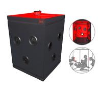 Secretdome - Cabine de sexe BDSM avec ouvertures (noir)