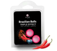 Secretplay - set 2 balles brésiliennes triple effet