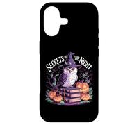Secrets of The Night Sorcière Chouette Citrouille Halloween Gothique Coque pour iPhone 17