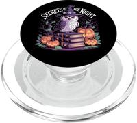 Secrets of The Night Sorcière Chouette Citrouille Halloween Gothique PopSockets PopGrip pour MagSafe