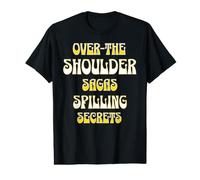 Secrets Potins Drame Humour Rétro Bureau Style T-Shirt Graphique avec Valeur