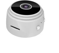 Secretscope Mini caméra de sécurité magnétique, Wi-Fi, caméra extérieure sans fil, avec fonction de vision nocturne pour la maison et le bureau, (blanc, 1 pièce)