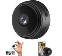 Secretscope Mini caméra de sécurité magnétique, Wi-Fi, caméra extérieure sans fil, avec fonction de vision nocturne pour la maison et le bureau, (noir, 1 pièce)