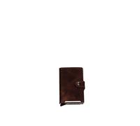 Secrid RFID Card Holder Card Protector Ville Vintage Brown Leather Wallet, Marron, Vintage, Marron, Vintage