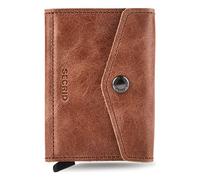 Secrid Enveloppe Porte-monnaie Protection RFID Cuir 10 cm brun