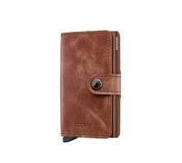Secrid Le MiniWallet a une taille compacte, mais une grande capacité. Le revêtement en cuir vintage extérieur peut contenir des billets, des reçus et des carreaux, tandis que dans le Cardprotector in