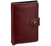 Secrid Mini portefeuille de qualité supérieure pour homme et femme + gaufrage Lin taille unique, marron, Einheitsgröße, Petit porte-monnaie