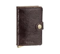 Secrid Mini Portefeuille en Naplak de qualité supérieure - 10 cm - Acajou +