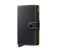 Secrid Mini portefeuille mat, noir et bois de bœuf, Moderne