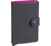 Secrid Mini Portefeuille Unisexe - Accessoire de Voyage - Porte-Cartes au Format enveloppe, Noir/Fuchsia, 10,2 x 6,5 x 2,1 cm, Durables à la Main