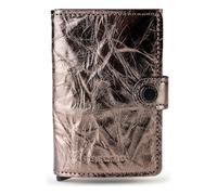 Secrid Miniwallet Crunch Porte-cartes de crédit RFID en cuir 6,5 cm couleur bronze