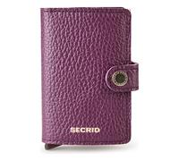 Secrid Miniwallet Étui pour cartes de crédit Protection RFID Cuir 6.5 cm violet