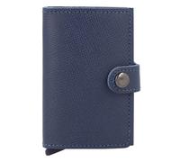 Secrid Miniwallet Étui pour cartes de crédit Protection RFID Cuir véritable 6.5 cm bleu