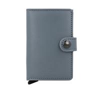 Secrid Miniwallet Étui pour cartes de crédit Protection RFID Cuir véritable 6.5 cm bleu
