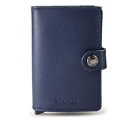 Secrid Miniwallet Étui pour cartes de crédit Protection RFID Cuir véritable 6.5 cm bleu
