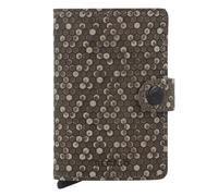 Secrid Miniwallet Étui pour cartes de crédit Protection RFID Cuir véritable 6.5 cm brun