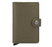 Secrid Miniwallet Étui pour cartes de crédit Protection RFID Cuir véritable 6.5 cm olive
