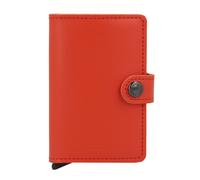 Secrid Miniwallet Étui pour cartes de crédit Protection RFID Cuir véritable 6.5 cm orange
