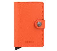 Secrid Miniwallet Étui pour cartes de crédit Protection RFID Cuir véritable 6.5 cm orange