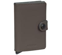 Secrid Miniwallet Matte Leather Wallet Marron