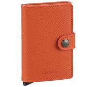 Secrid Porte-cartes Miniwallet Crisple Aluminium Cuir Orange 10.2x6.5x2 cm