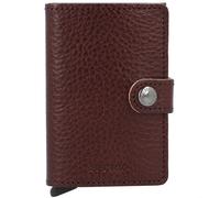 Secrid Miniwallet Vegetable Porte-cartes de crédit RFID en cuir 6,5 cm brun